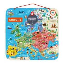 Janod Mappa Magnetica Dell'europa Versione Italiana