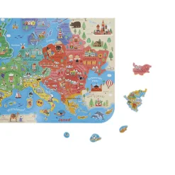 Janod Mappa Magnetica Dell'europa Versione Tedesca