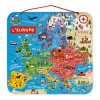 Janod Mappa Magnetica Dell'Europa in francese - Solo in francese