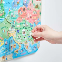 Janod Mappa Magnetica Dell'Europa in francese - Solo in francese