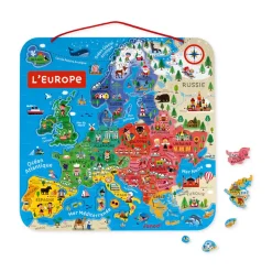 Janod Mappa Magnetica Dell'Europa in francese - Solo in francese