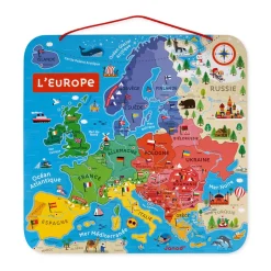 Janod Mappa Magnetica Dell'Europa in francese - Solo in francese