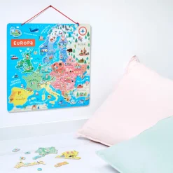 Janod Mappa Magnetica Dell'europa Versione Spagnola