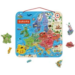 Janod Mappa Magnetica Dell'europa Versione Spagnola