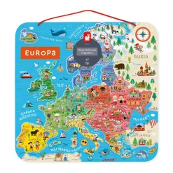 Janod Mappa Magnetica Dell'europa Versione Spagnola