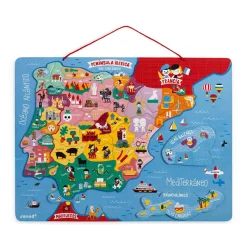 Janod Mappa Penisola Iberica Magnetica 50 pezzi (legno)