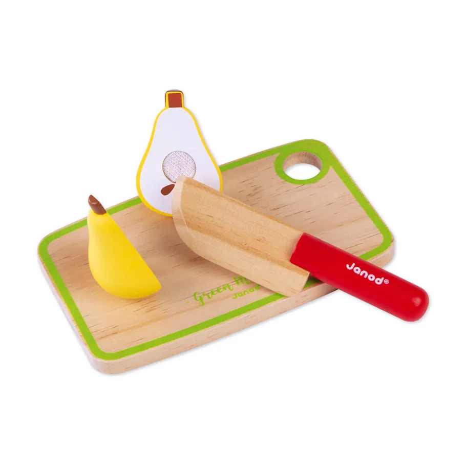 Janod Maxi Set - Frutta e Verdura Da Affettare Green Market