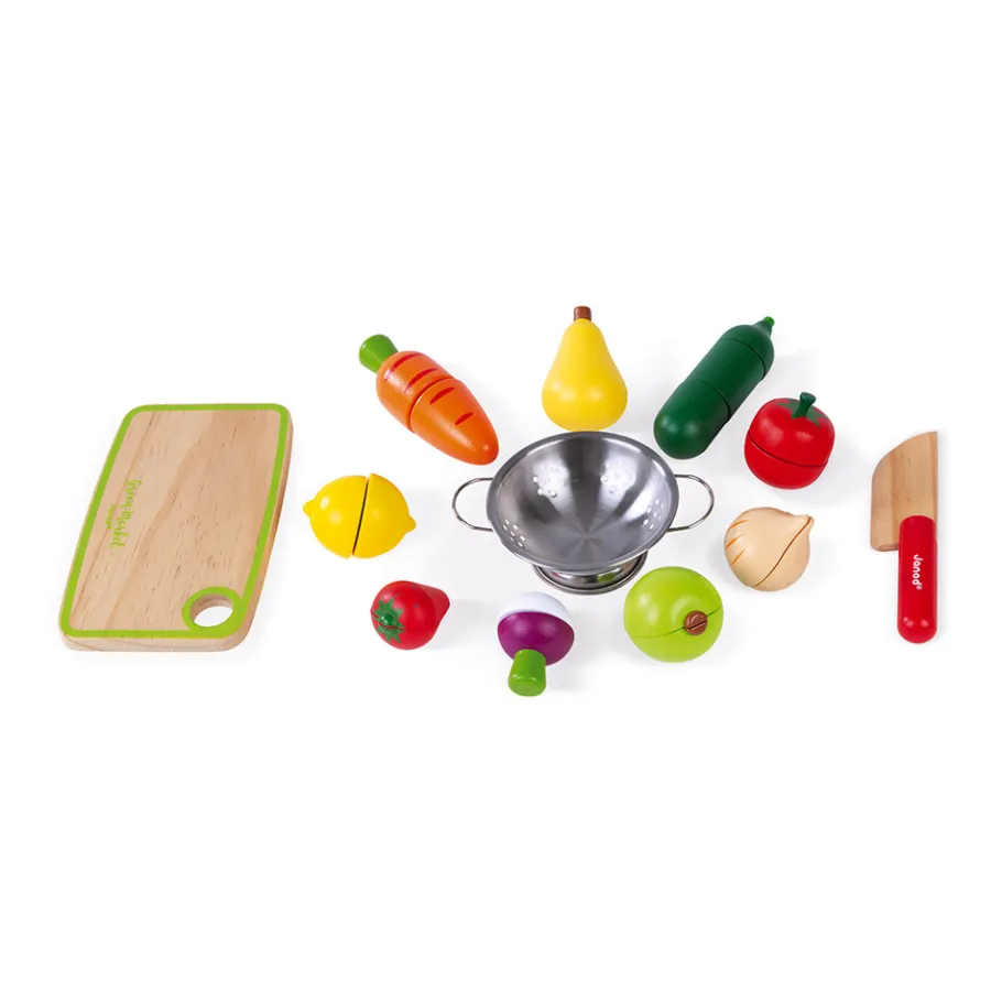 Janod Maxi Set - Frutta e Verdura Da Affettare Green Market
