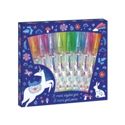Janod Mini penne gel glitterate Dreamland x8