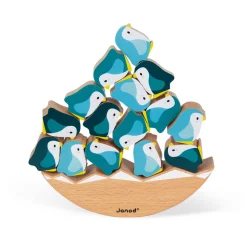 Janod Pinguini dondolanti in legno - In collaborazione con il WWF®