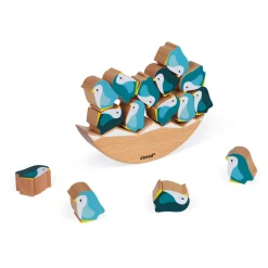 Janod Pinguini dondolanti in legno - In collaborazione con il WWF®