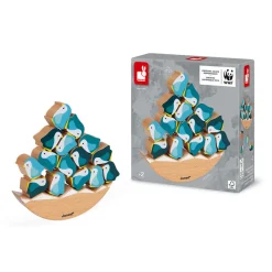 Janod Pinguini dondolanti in legno - In collaborazione con il WWF®