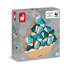 Janod Pinguini dondolanti in legno - In collaborazione con il WWF®