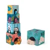 Janod Piramide in cartone e personaggi in legno Gli Animali - In collaborazione con il WWF®