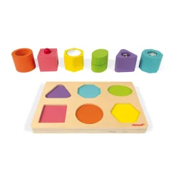 Janod Puzzle 6 Cubi Sensoriali I Wood (legno)