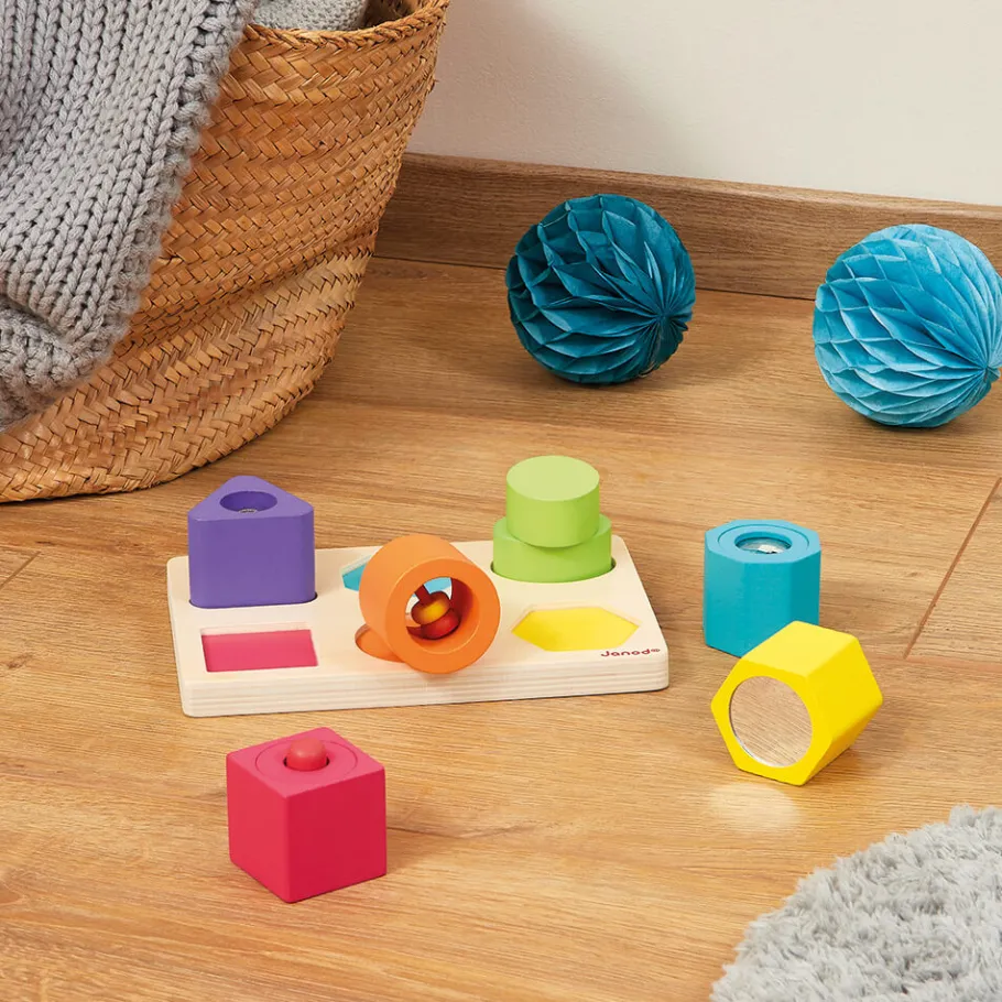 Janod Puzzle 6 Cubi Sensoriali I Wood (legno)