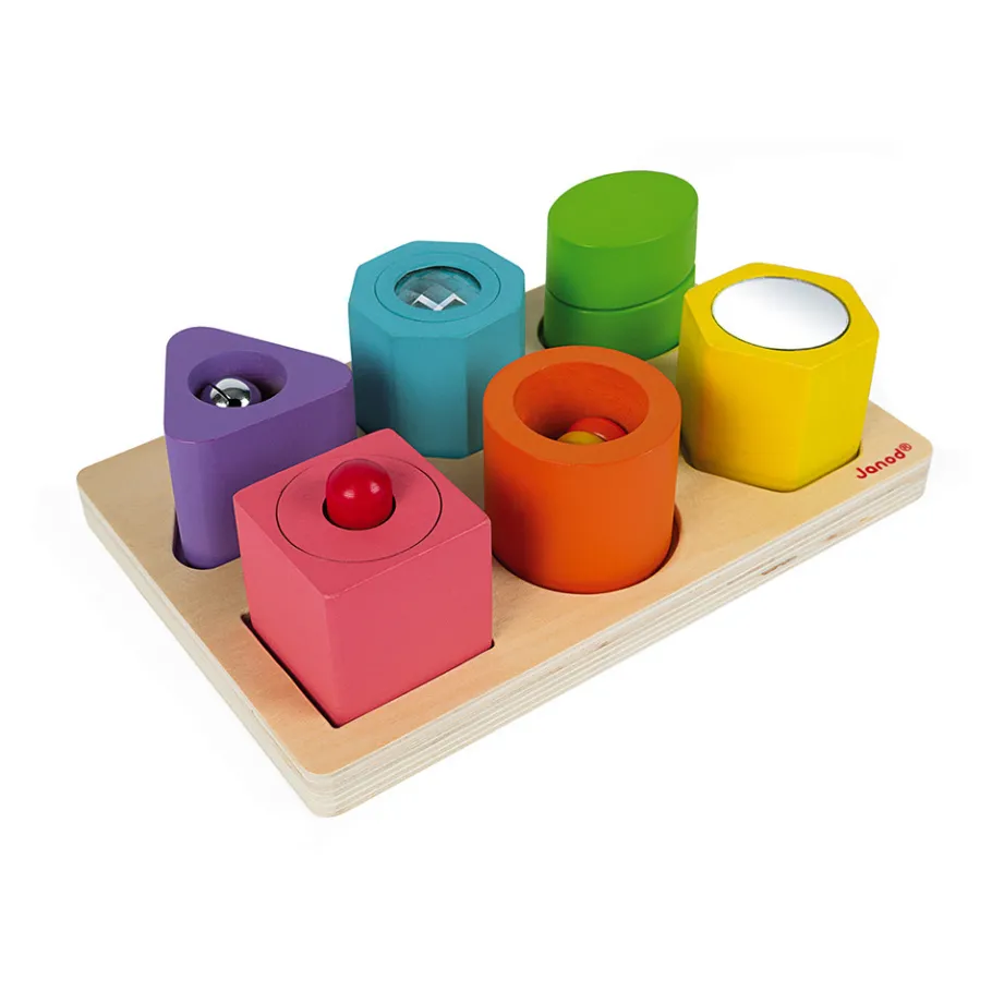 Janod Puzzle 6 Cubi Sensoriali I Wood (legno)