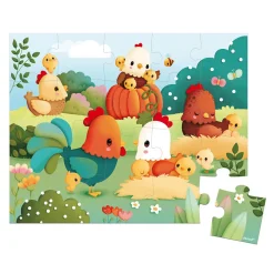 Janod Puzzle Benvenuti nell'aia 20 pezzi