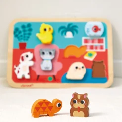 Janod Puzzle Chunky Animali Domestici 7 pezzi