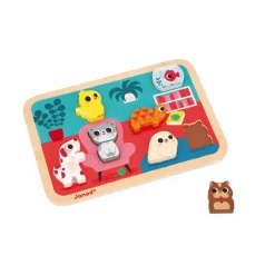 Janod Puzzle Chunky Animali Domestici 7 pezzi