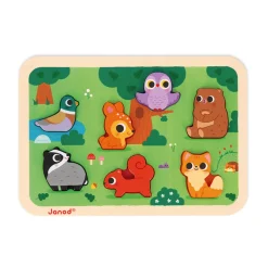 Janod Puzzle Chunky della foresta 7 pezzi