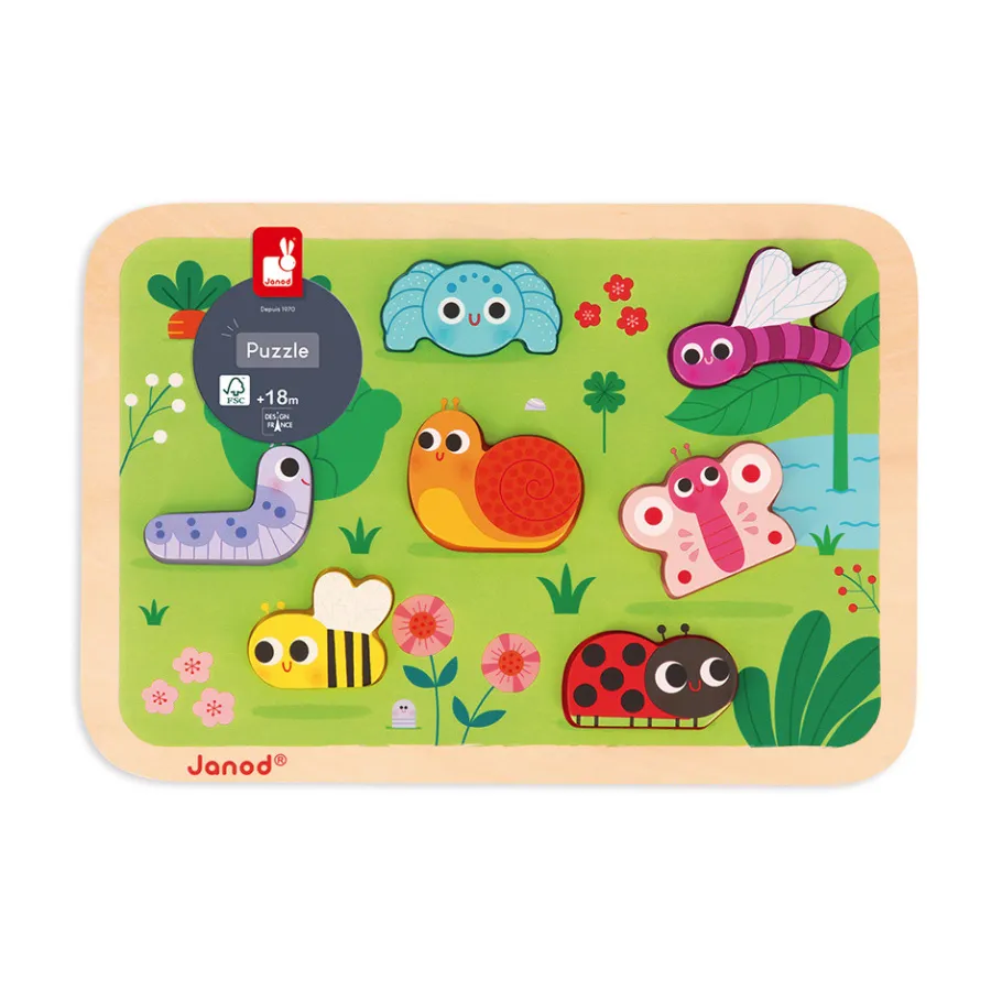 Janod Puzzle da giardino Chunky 7 pezzi