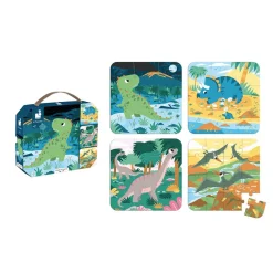 Janod Puzzle di dinosauri evolutivi - 4 puzzle