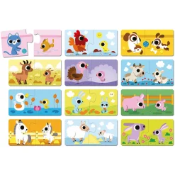 Janod Puzzle di genitori e cuccioli di animali