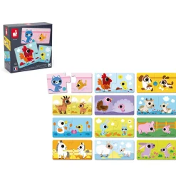 Janod Puzzle di genitori e cuccioli di animali