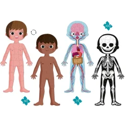 Janod Puzzle Educativo Corpo Umano