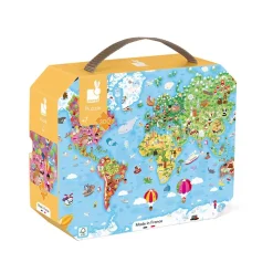 Janod Puzzle Gigante del Mondo 300 pezzi