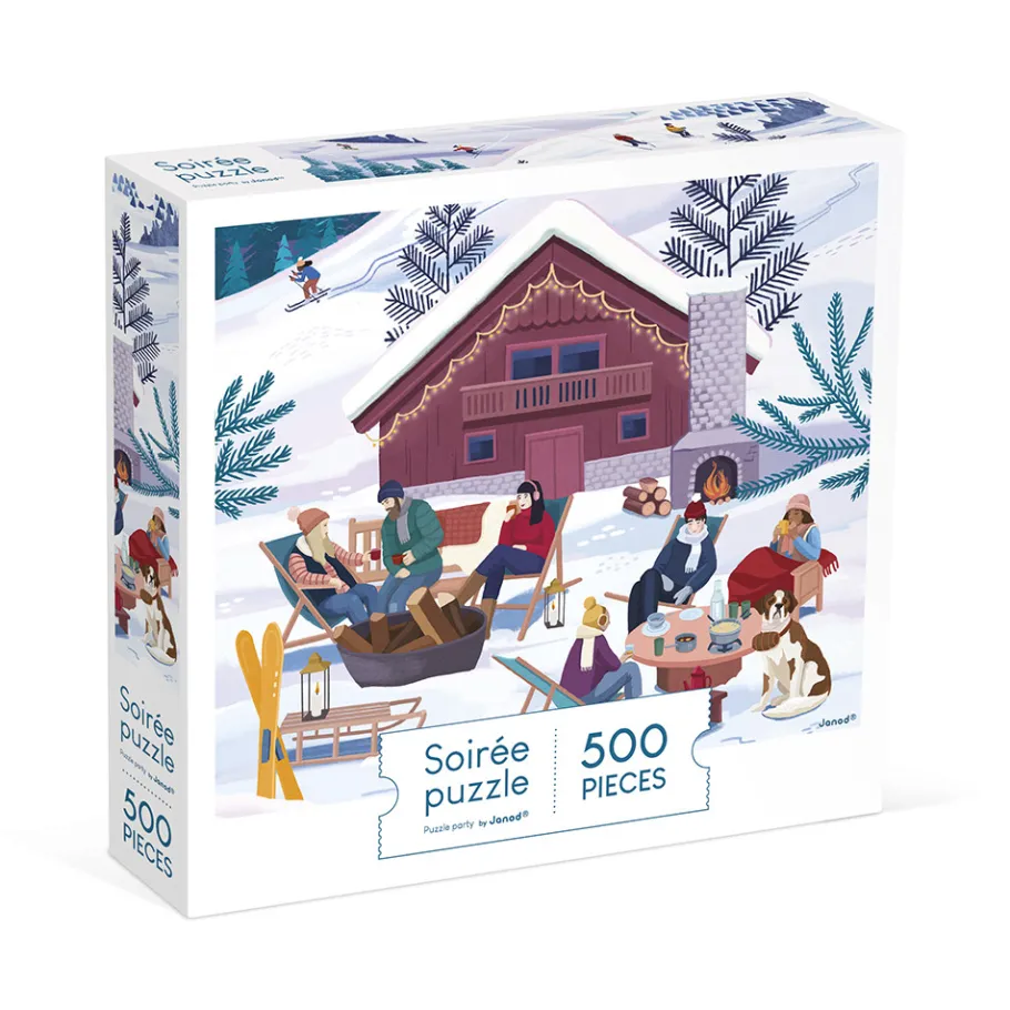 Janod Puzzle Inverno in Montagna 500 pezzi