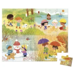 Janod Puzzle Le Stagioni - 36 pezzi