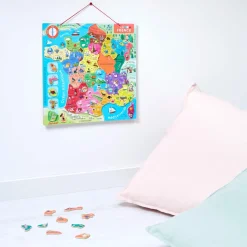 Janod Puzzle Magnetico Francia 93 pezzi - Francese (legno) - Solo in francese