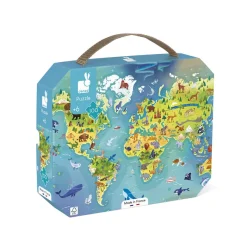 Janod Puzzle Mondo - 100 pezzi