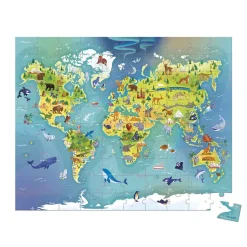 Janod Puzzle Mondo - 100 pezzi