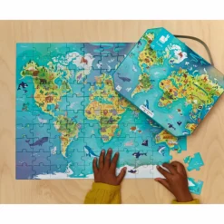 Janod Puzzle Mondo - 100 pezzi