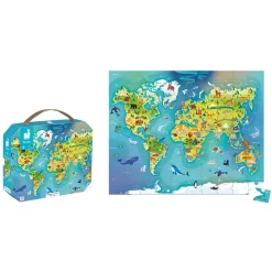 Janod Puzzle Mondo - 100 pezzi