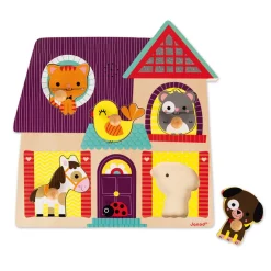 Janod Puzzle Musicale I Miei Piccoli Amici 5 pezzi (legno)
