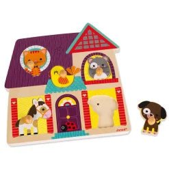 Janod Puzzle Musicale I Miei Piccoli Amici 5 pezzi (legno)