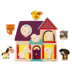 Janod Puzzle Musicale I Miei Piccoli Amici 5 pezzi (legno)