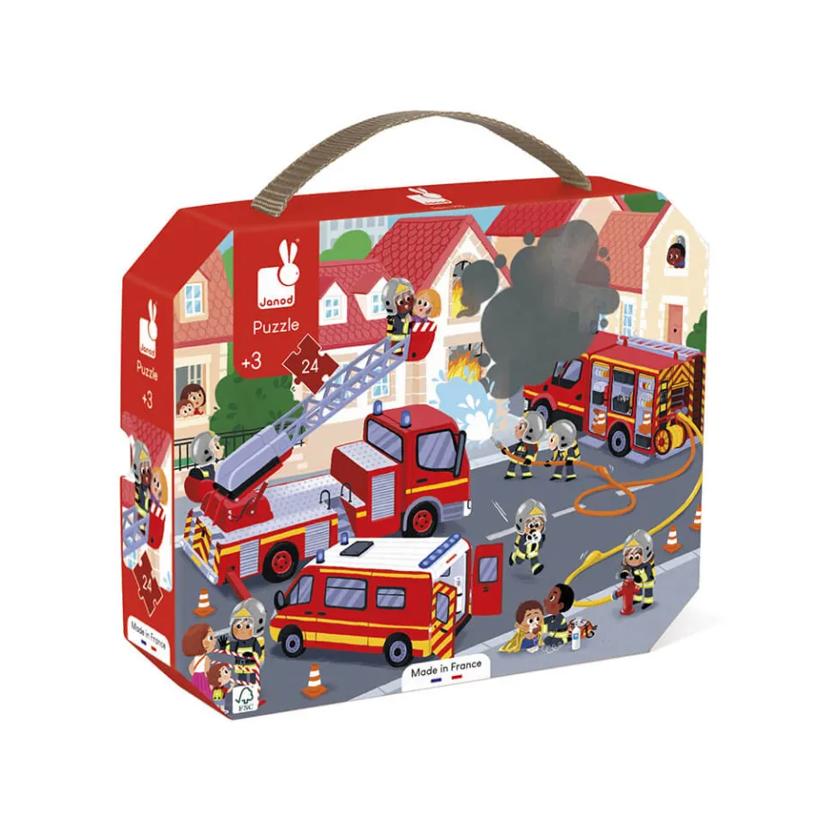 Janod Puzzle Pompieri - 24 pezzi