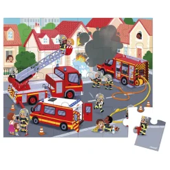 Janod Puzzle Pompieri - 24 pezzi