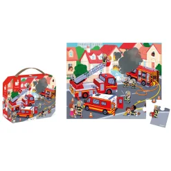 Janod Puzzle Pompieri - 24 pezzi