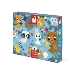 Janod Puzzle Tattile Gli Animali della Foresta 20 pezzi