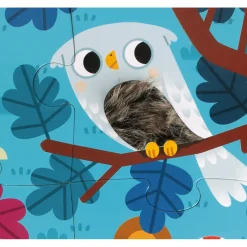 Janod Puzzle Tattile Gli Animali della Foresta 20 pezzi