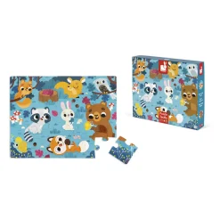 Janod Puzzle Tattile Gli Animali della Foresta 20 pezzi