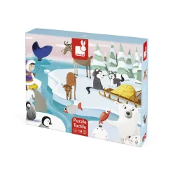 Janod Puzzle Tattile la Vita Sulla Banchisa 20 pezzi