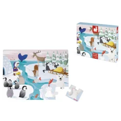 Janod Puzzle Tattile la Vita Sulla Banchisa 20 pezzi