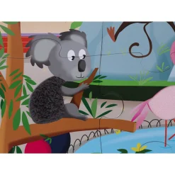 Janod Puzzle Tattile una Giornata Allo Zoo 20 pezzi